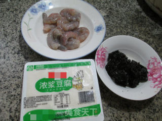 紫菜虾仁豆腐的做法步骤：1
