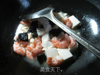 紫菜虾仁豆腐的做法步骤：6
