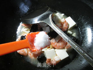 紫菜虾仁豆腐的做法步骤：8