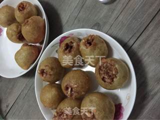 面筋塞肉的做法步骤：5