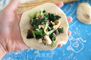 香菇豆干菜包子的做法步骤：8