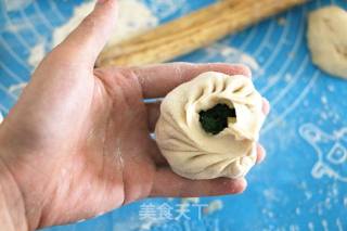 香菇豆干菜包子的做法步骤：9