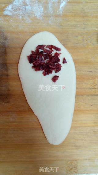 蔓越莓面包卷的做法步骤：6