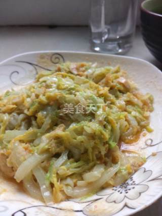 蛋黄娃娃菜的做法步骤：6