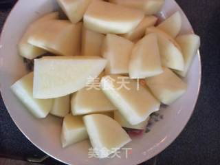 咸肉蒸土豆的做法步骤：3