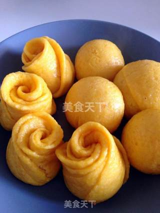 玫瑰花豆渣馒头的做法步骤：5