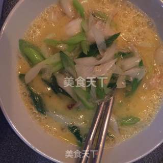 胡葱炒蛋的做法步骤：4