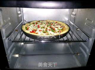【学生族早餐】奥尔良鸡肉披萨的做法步骤：7
