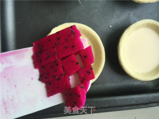 火龙果蛋挞的做法步骤：4