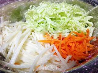 咖喱土豆丝蔬菜饼的做法步骤：1