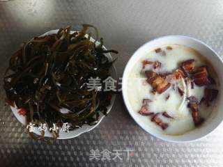 红烧肉炖海带的做法步骤：2