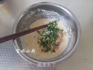 虾仁蔬菜蛋饼的做法步骤：5