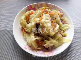 辣炒手撕包菜的做法步骤：6