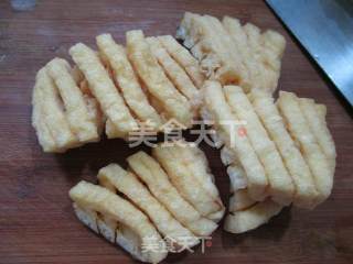 兰花豆腐干烧大排的做法步骤：2