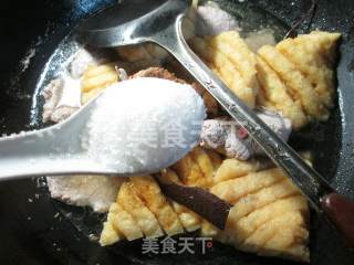兰花豆腐干烧大排的做法步骤：9