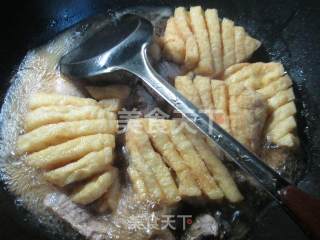 兰花豆腐干烧大排的做法步骤：11