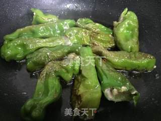 虎皮椒酿肉的做法步骤：5