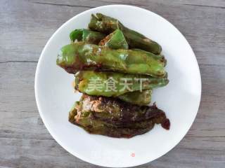 虎皮椒酿肉的做法步骤：8