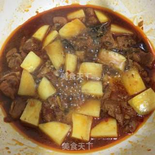 土豆炖排骨的做法步骤：7