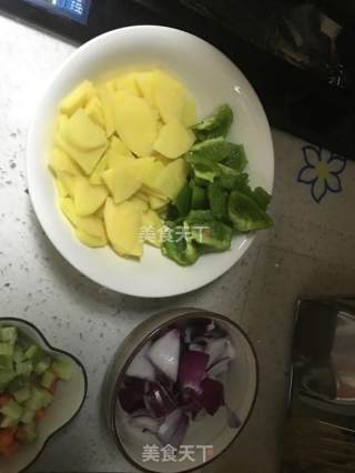 素炒土豆片的做法步骤：1