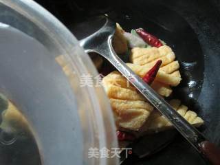 扁豆煮兰花豆腐干的做法步骤：4