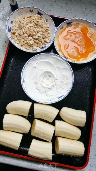 燕麦炸香蕉的做法步骤：2