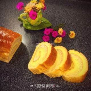 面包蛋糕卷的做法步骤：12