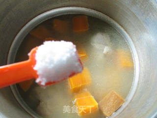 南瓜鸡腿汤的做法步骤：7