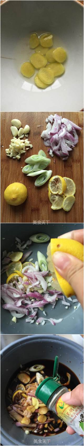 柠香烤整鸡的做法步骤：2