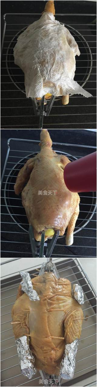 柠香烤整鸡的做法步骤：5