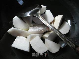 兰花豆腐干烧萝卜的做法步骤：3