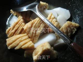 兰花豆腐干烧萝卜的做法步骤：5