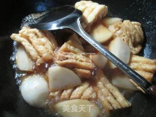 兰花豆腐干烧萝卜的做法步骤：9