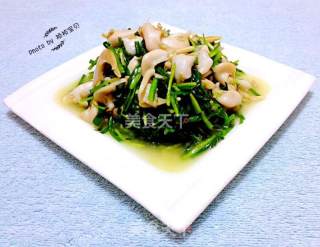 韭菜炒鸟贝的做法步骤：14