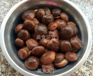 香菇扒菜胆的做法步骤：4