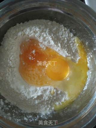 青菜火腿煎饼的做法步骤：3