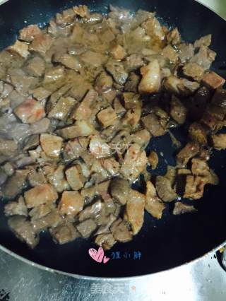 黑椒牛肉粒的做法步骤：6