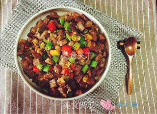 黑椒牛肉粒的做法步骤：11