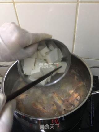 蝦頭豆腐紫菜湯的做法步骤：4