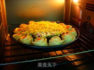 玫瑰花边披萨【10寸披萨】的做法步骤：20
