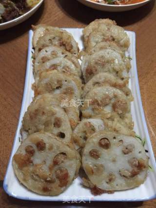 藕饼的做法步骤：5