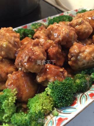 碎玉鸡肉丸的做法步骤：3