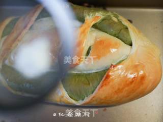双色抹茶蜜豆面包的做法步骤：8