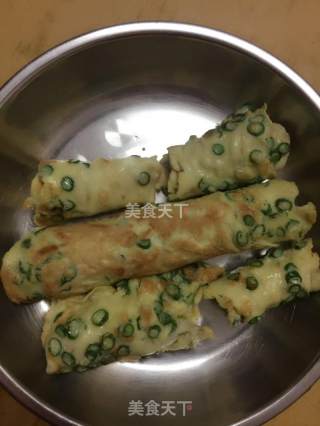 豆角鸡蛋饼的做法步骤：7