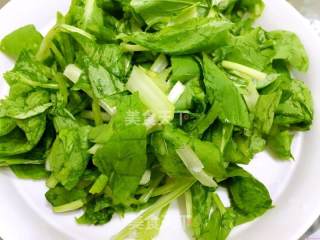 虾仁青菜蛋炒饭的做法步骤：2