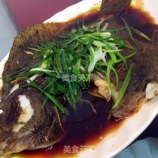 清蒸多宝鱼的做法步骤：7