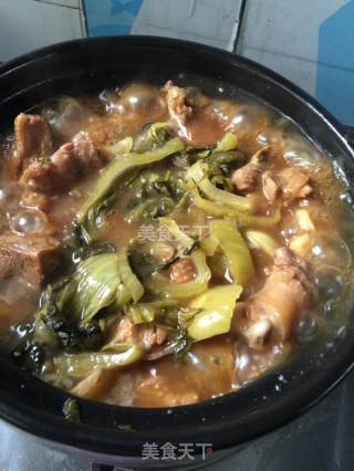 酸菜鸭煲的做法步骤：10