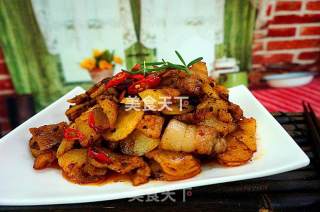 五花肉酱炒土豆片的做法步骤：17