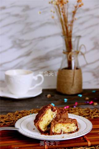 巧克力椰蓉蔓越莓月饼的做法步骤：13