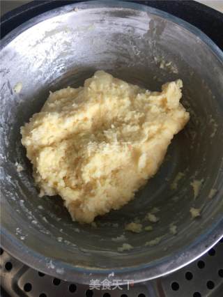 中式酥皮麻薯馅点心的做法步骤：2
